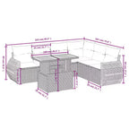 vidaXL Garden Sofa Set with Cushions and Table in Different Colors
