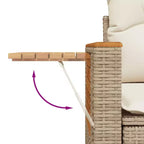 vidaXL Modular Garden Sofa Set with Cushions in Different Colors