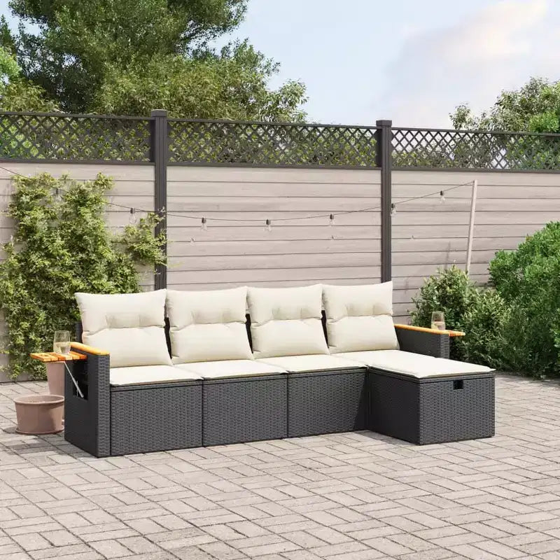 vidaXL Modular Garden Sofa Set with Cushions in Different Colors
