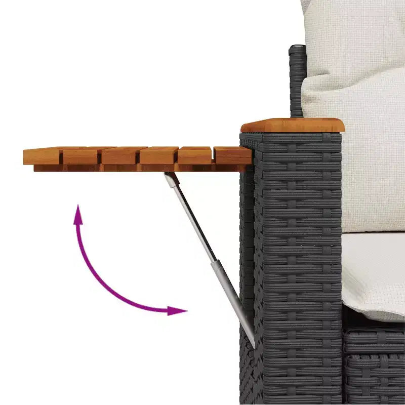 vidaXL Modular Garden Sofa Set with Cushions in Different Colors