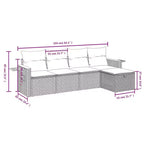vidaXL Modular Garden Sofa Set with Cushions in Different Colors