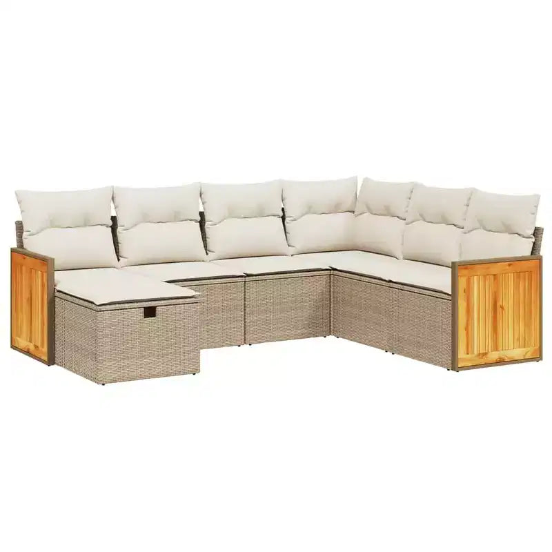 vidaXL Salon de jardin modulable avec coussins de différentes couleurs