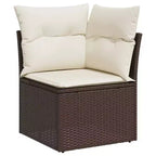 vidaXL Handy Patio Sofa Set with Cushions for Chilling Outside