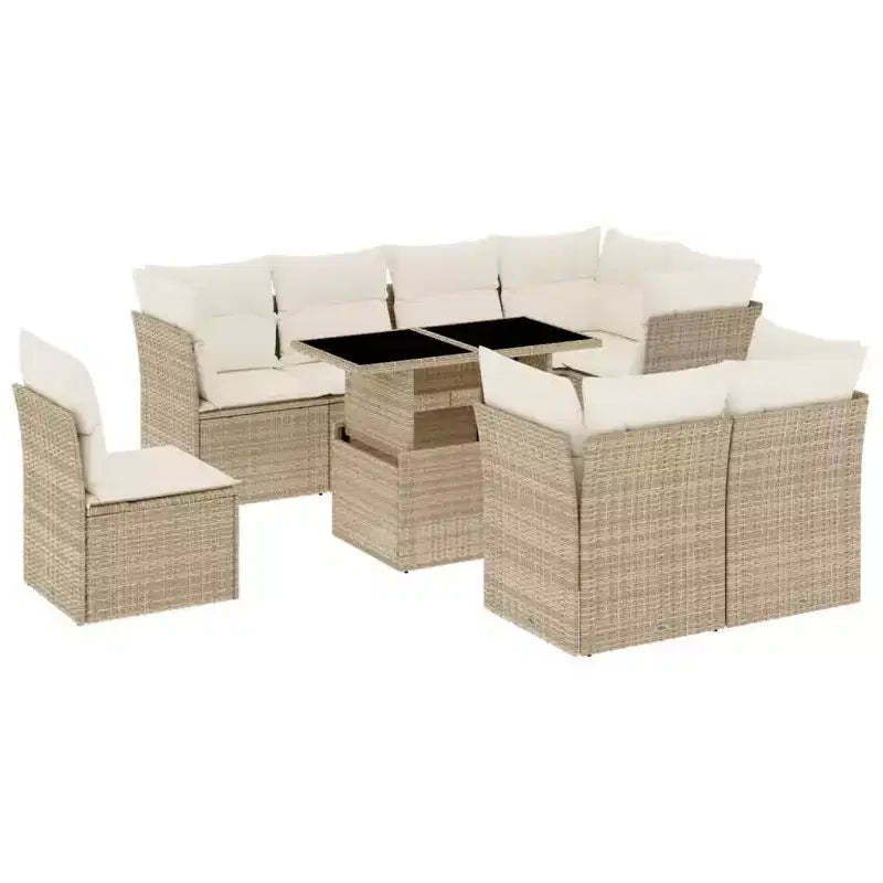 vidaXL Handy Patio Sofa Set with Cushions for Chilling Outside