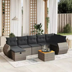 vidaXL Salon de jardin avec coussins de différentes couleurs