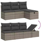 vidaXL Salon de jardin avec coussins de différentes couleurs