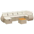 vidaXL Patio Sofa Set with Cushions in Different Colors
