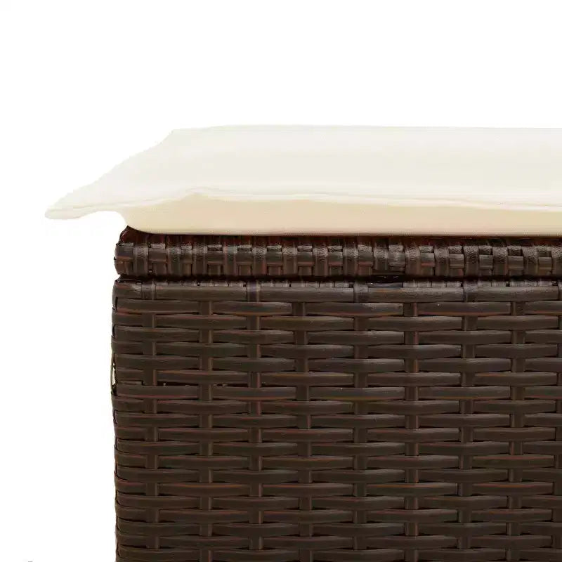 vidaXL Outdoor Sofa Set with Storage and Cushions