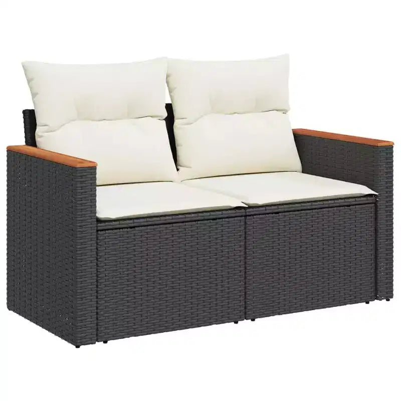 vidaXL Spacious Modular Outdoor Sofa Set with Removable Cushions