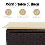 vidaXL Spacious Modular Outdoor Sofa Set with Removable Cushions