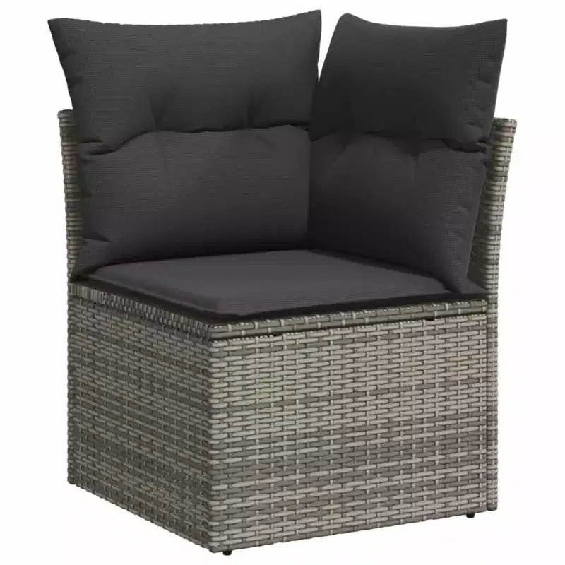 vidaXL Spacious Modular Outdoor Sofa Set with Removable Cushions