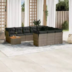 vidaXL Modular Outdoor Sofa Set with Cushions