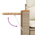 vidaXL Outdoor Sofa Set with Cushions in Different Colors