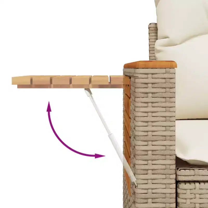 vidaXL Outdoor Sofa Set with Cushions in Different Colors