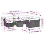 vidaXL Fancy Modular Garden Sofa Set with Cushions in Different Colors
