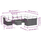 vidaXL Fancy Modular Garden Sofa Set with Cushions in Different Colors