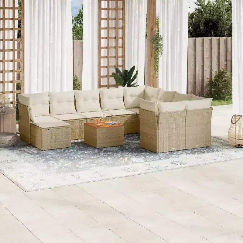 vidaXL Fancy Modular Garden Sofa Set with Cushions in Different Colors