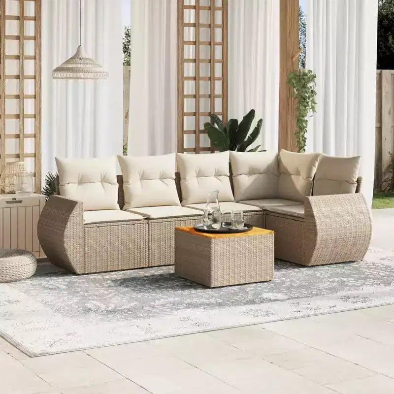 vidaXL Stylish Patio Sofa Set with Cushions - Tons of Colors to Choose From