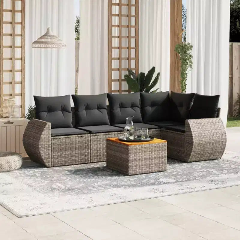 vidaXL Stylish Patio Sofa Set with Cushions - Tons of Colors to Choose From