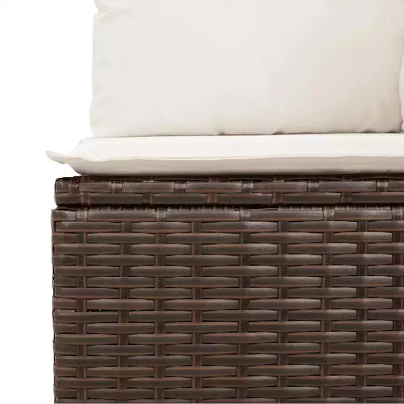 vidaXL Modular Garden Sofa Set with Cushions - Outdoor Comfort