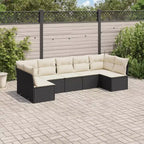 vidaXL Modular Garden Sofa Set with Cushions and Table