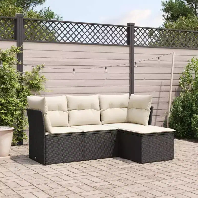 VidaXL Garden Sofa Set with Cushions in a Range of Colors