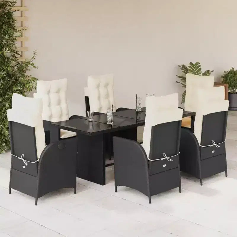 vidaXL Garden Dining Set with Cushions in Multiple Colors