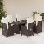 vidaXL Garden Dining Set with Cushions in Multiple Colors