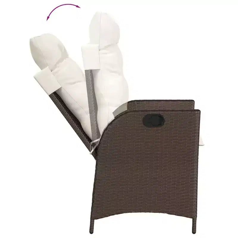 vidaXL Garden Dining Set with Cushions in Multiple Colors