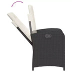 vidaXL Outdoor Dining Set with Cushions in Multiple Colors