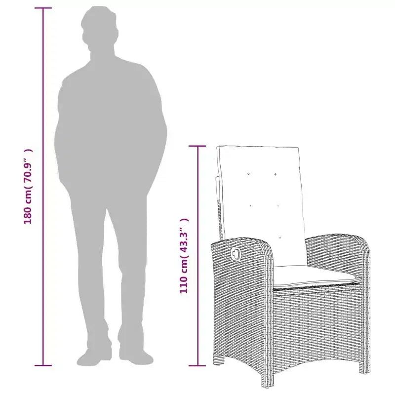 vidaXL Outdoor Dining Set with Cushions in Multiple Colors