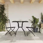 vidaXL Anthracite Metal Mesh Garden Dining Set