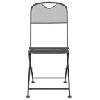 vidaXL Anthracite Metal Mesh Garden Dining Set