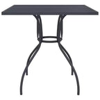 vidaXL Anthracite Metal Mesh Garden Dining Set