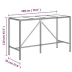 vidaXL Modern Outdoor Garden Bar Set with Cushions in Various Colors