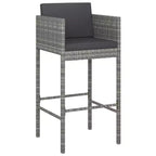 vidaXL Modern Outdoor Garden Bar Set with Cushions in Various Colors