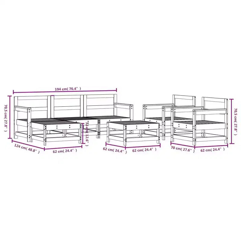 vidaXL Modular Patio Lounge Set in Different Colors