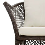 vidaXL Salon de jardin avec coussins de différentes couleurs