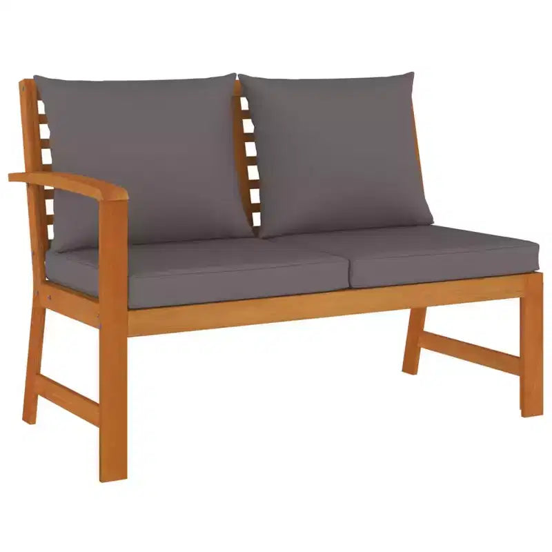 vidaXL Ensemble de salle à manger d'extérieur en bois d'acacia avec coussins
