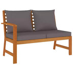 vidaXL Ensemble de salle à manger d'extérieur en bois d'acacia avec coussins