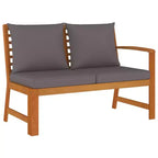 vidaXL Ensemble de salle à manger d'extérieur en bois d'acacia avec coussins