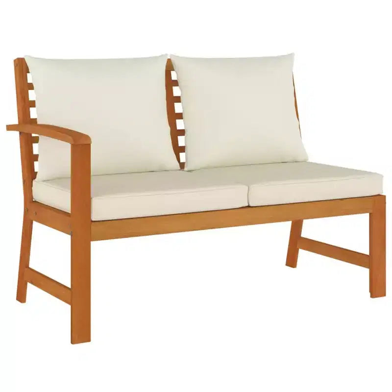 vidaXL Ensemble de salle à manger d'extérieur en bois d'acacia avec coussins