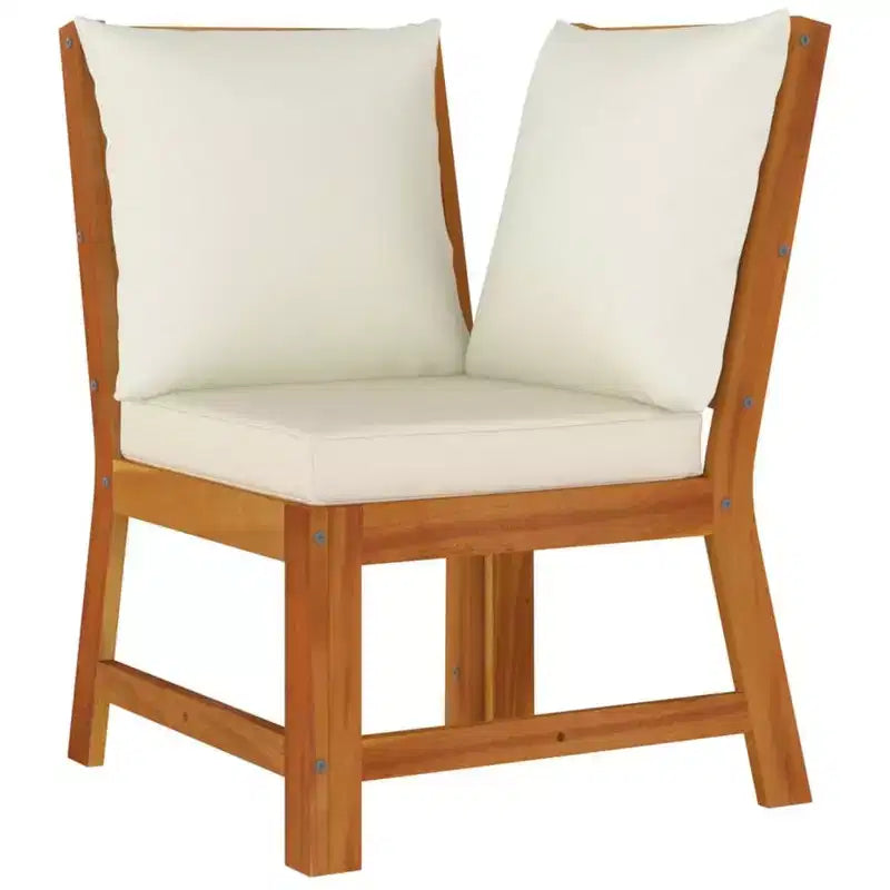 vidaXL Ensemble de salle à manger d'extérieur en bois d'acacia avec coussins