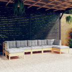 vidaXL Modular Patio Lounge Set with Cushions in Various Colors