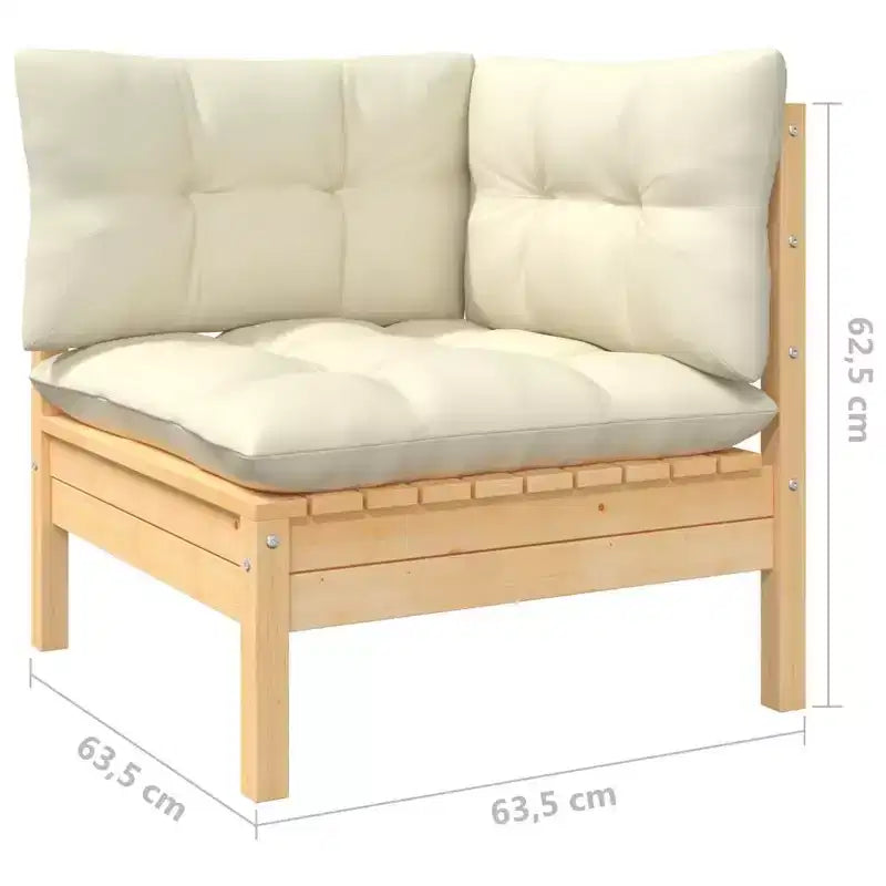 vidaXL Modular Patio Lounge Set with Cushions in Various Colors