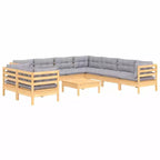 vidaXL Modular Garden Lounge Set with Cushions in Different Colors