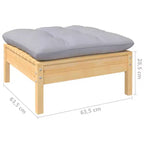 vidaXL Modular Garden Lounge Set with Cushions in Different Colors