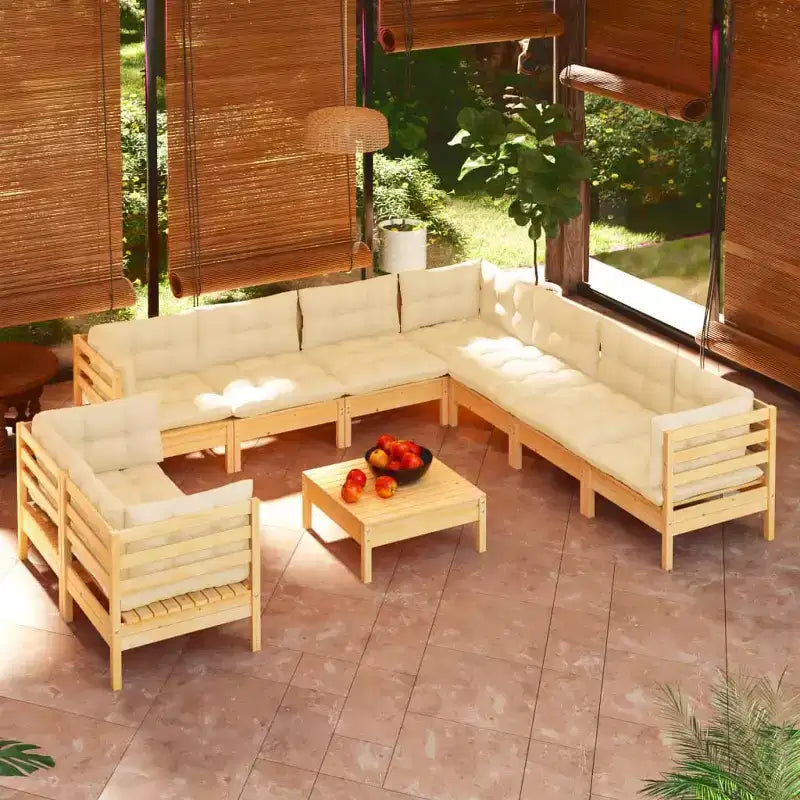 vidaXL Modular Garden Lounge Set with Cushions in Different Colors