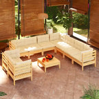 vidaXL Modular Garden Lounge Set with Cushions in Different Colors