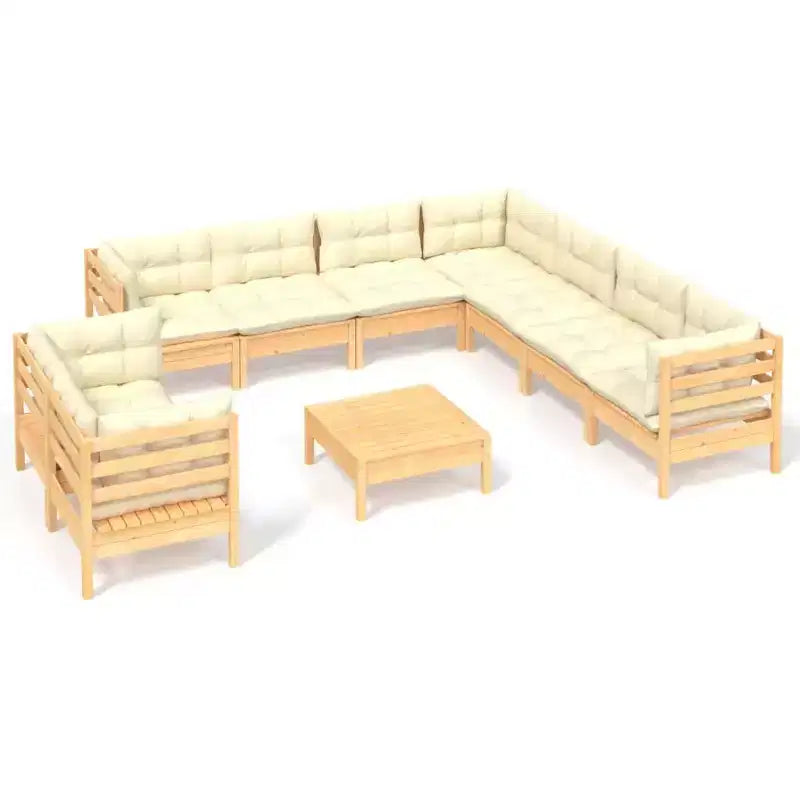 vidaXL Modular Garden Lounge Set with Cushions in Different Colors